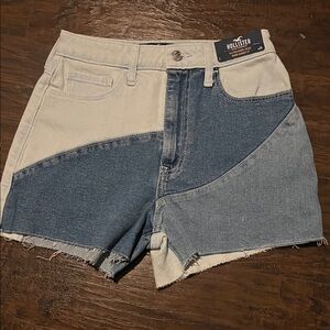 Hollister Women's Contrast Denim Shorts